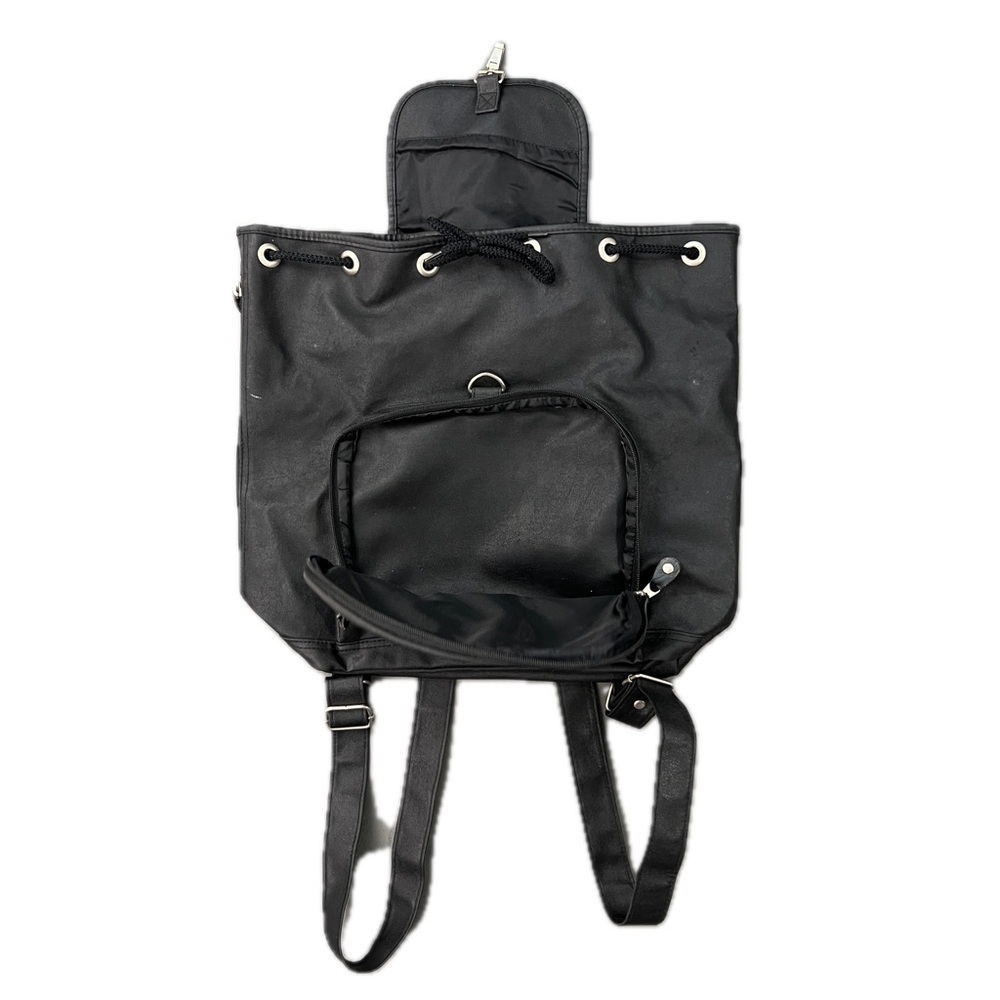 PLANET HOLLYWOOD Embroidered Leather Backpack - Picture 2 of 8